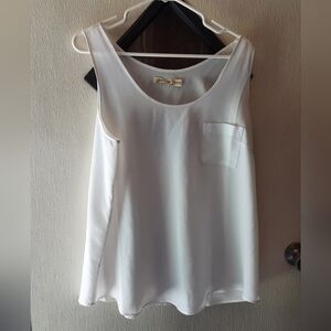 faded glory white tank top